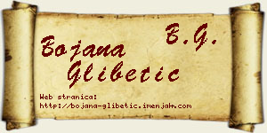Bojana Glibetić vizit kartica